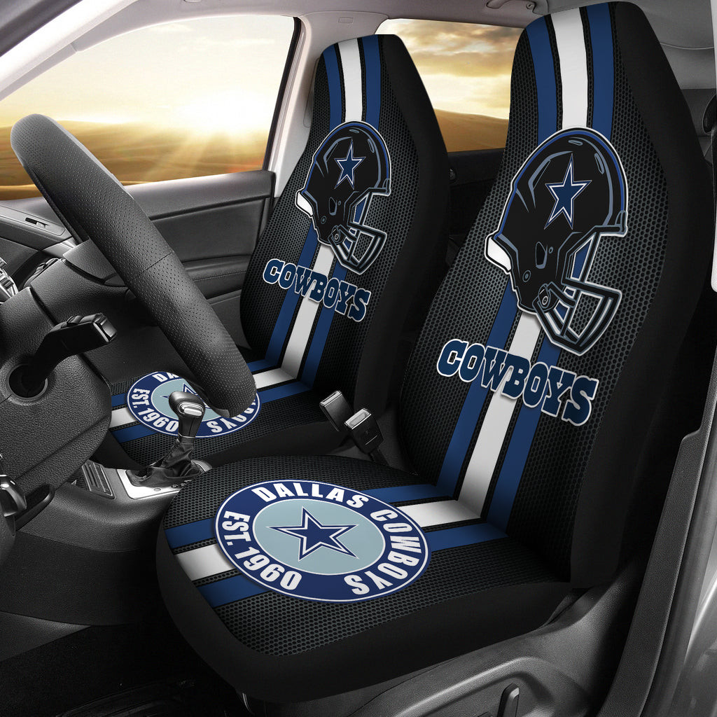 Dallas Cowboy Car Seat Covers  Logo Helmet