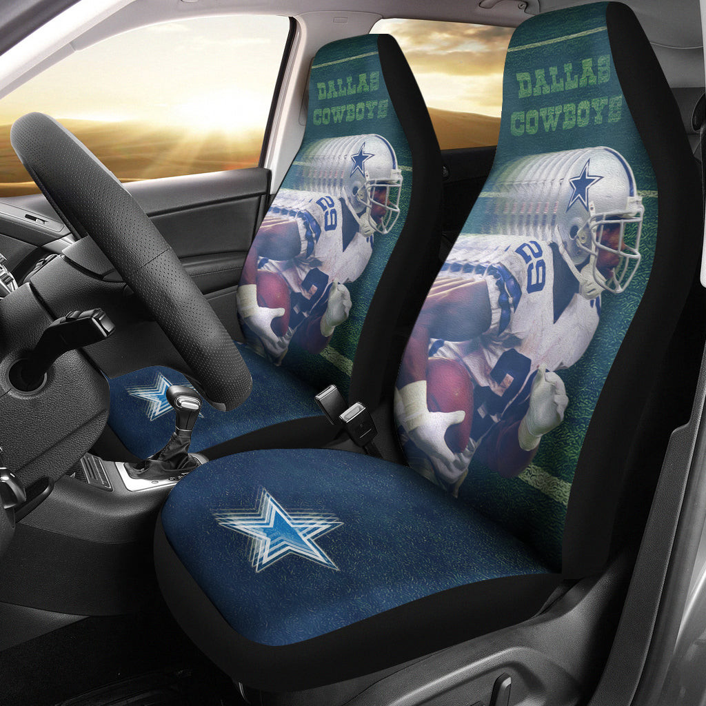 Dallas  Cowboy Player 29 Running Lightning Speed Shadow Car Seat Covers