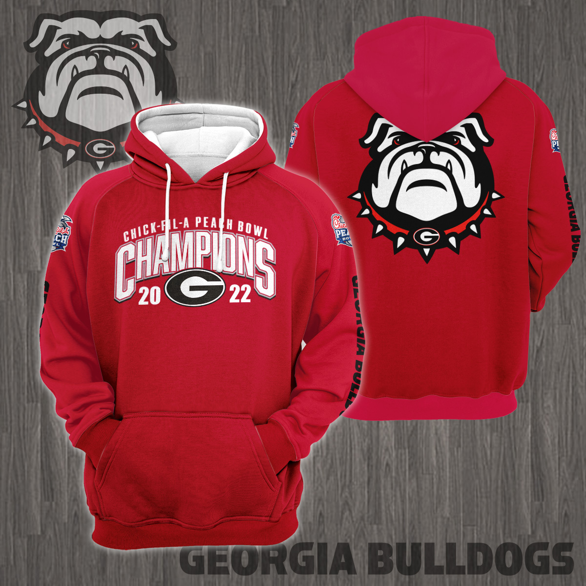 Georgia Bulldogs 2022 Peach Bowl Champions