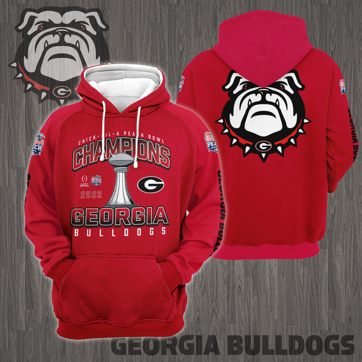 Georgia Bulldogs 2022 Peach Bowl Champions