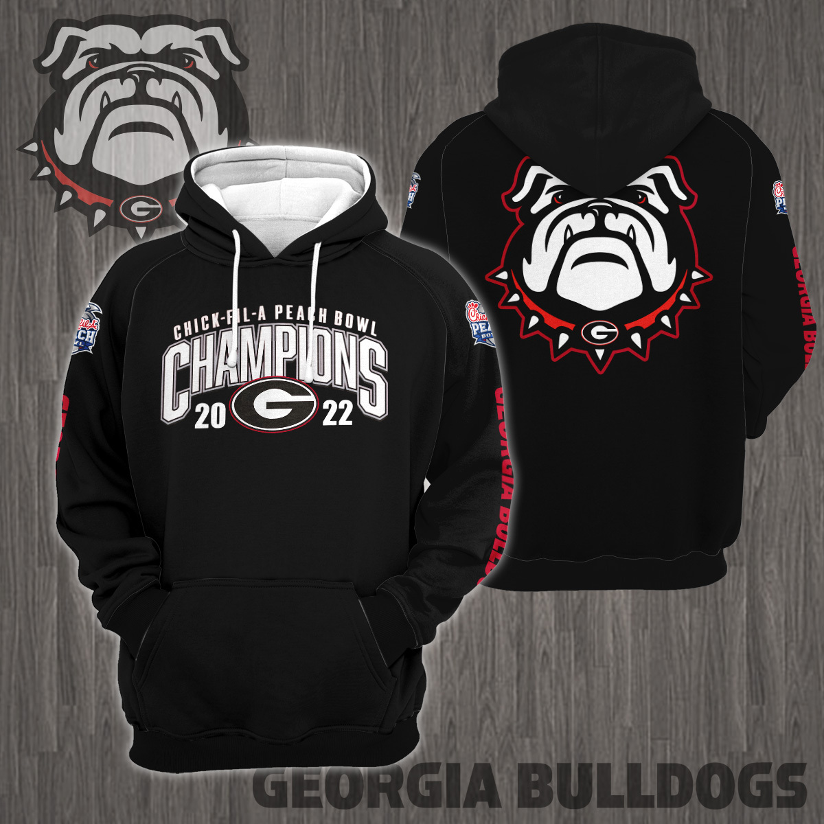 Georgia Bulldogs 2022 Peach Bowl Champions