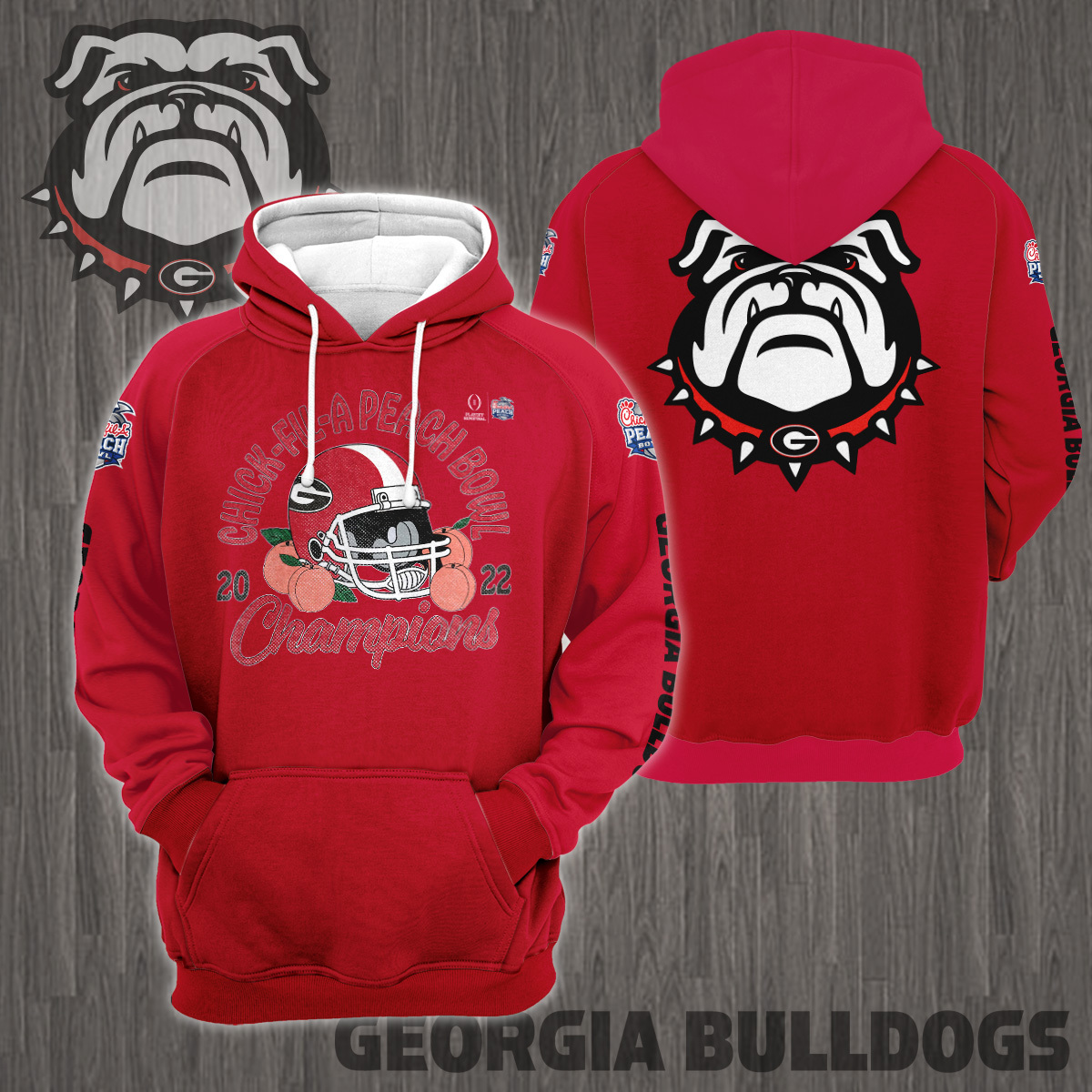 Georgia Bulldogs 2022 Peach Bowl Champions