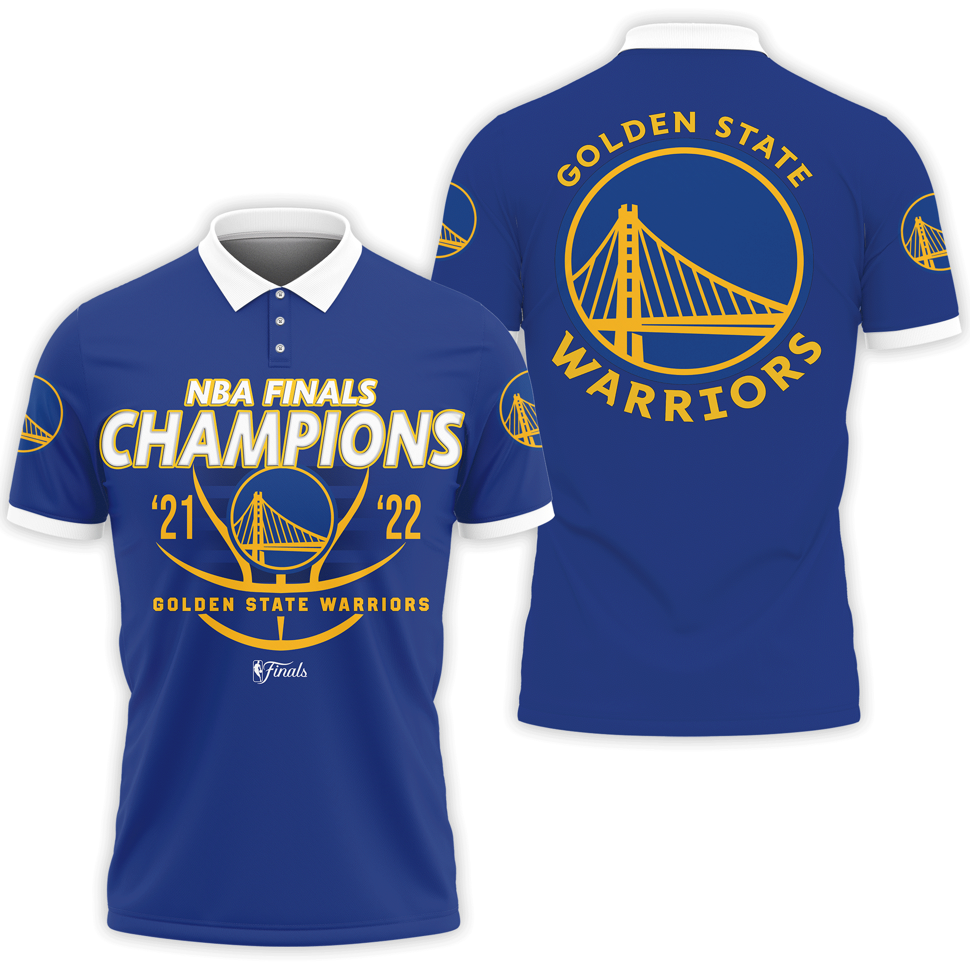 Golden State Warriors 2022  Finals Champions Polo Shirt