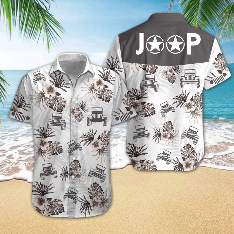 Jeep Hibiscus Hawaiian Aloha Shirts