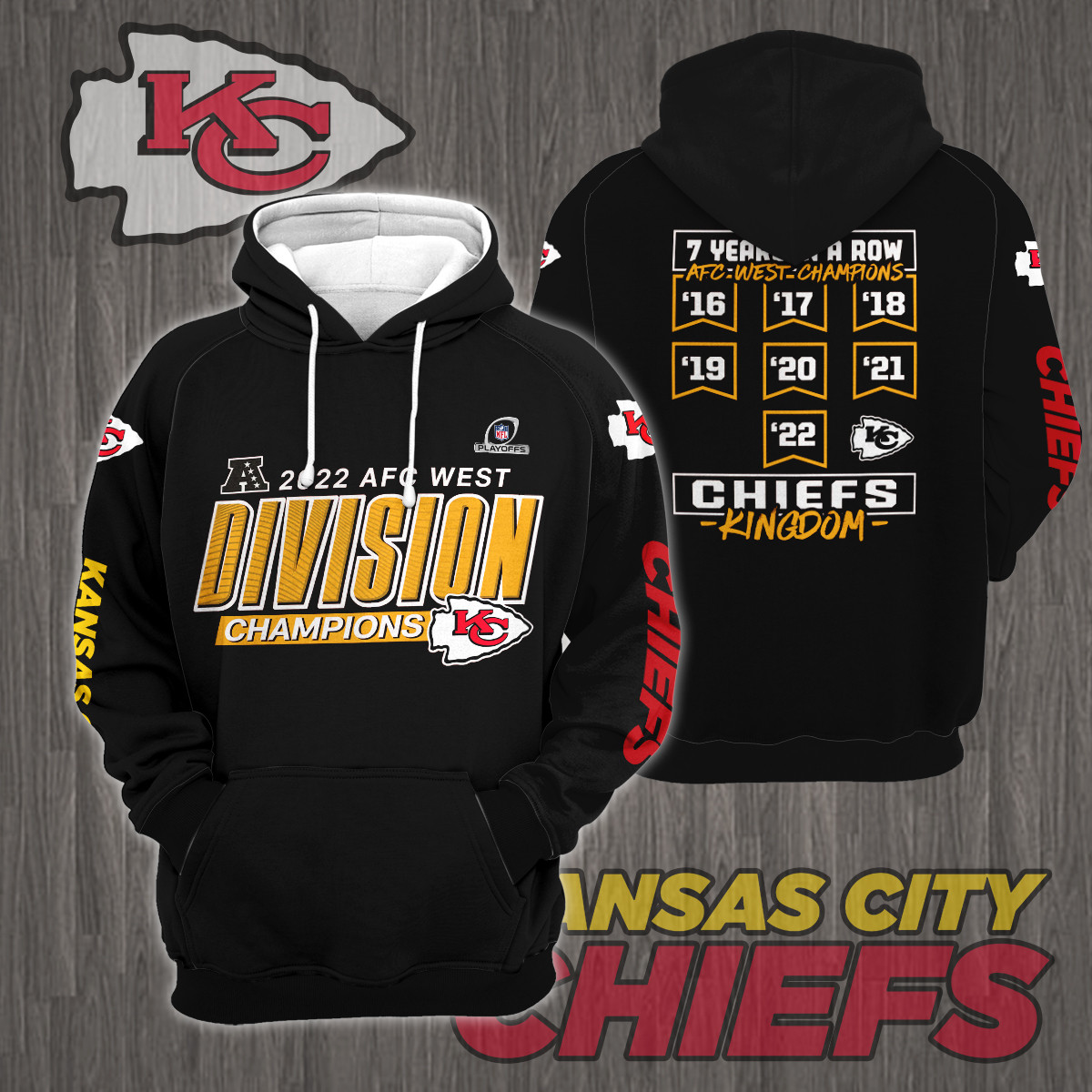 Kansas City Chiefs 2022 AFC WEST Champions Shirt Ver 3