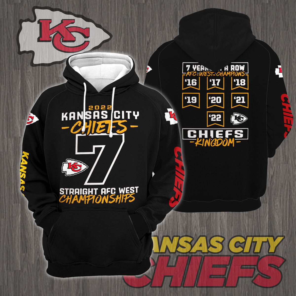 Kansas City Chiefs 2022 AFC WEST Champions Shirt Ver 5