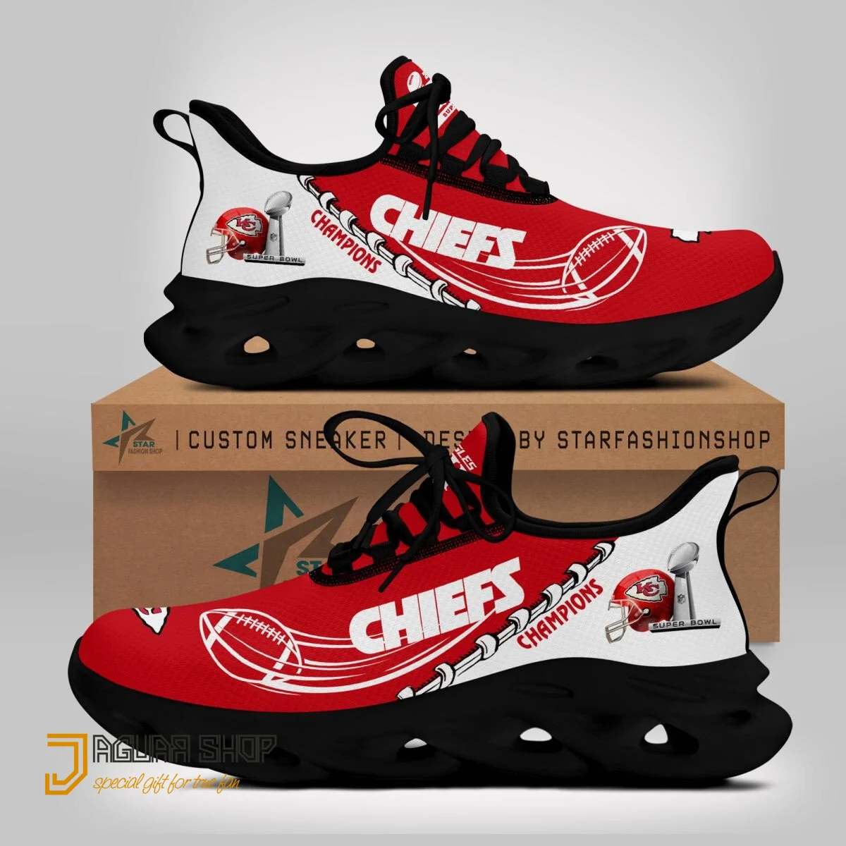 Kansas City Chiefs Super Bowl LVII Champions Running Shoes