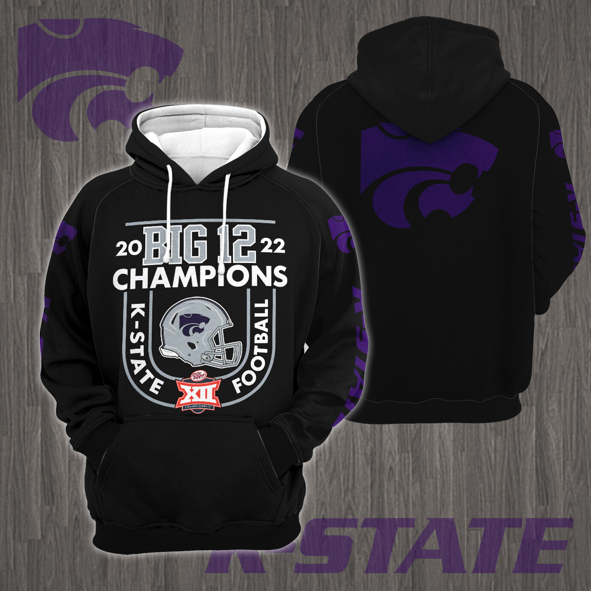 Kansas State Wildcats BIG 12 Champions Shirt Ver1