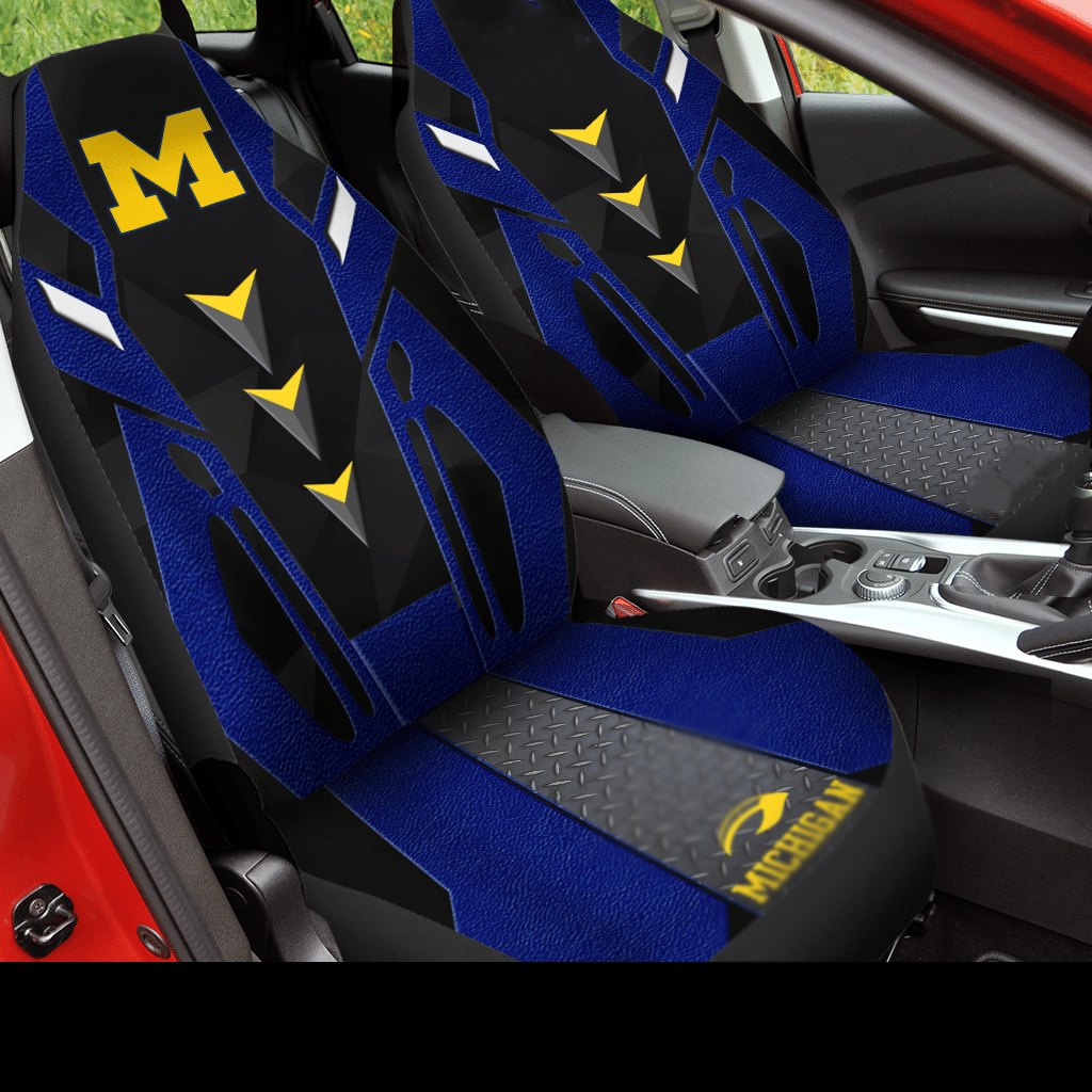 Michigan Wolverines football Car Seat Covers (SET OF 2) - v6