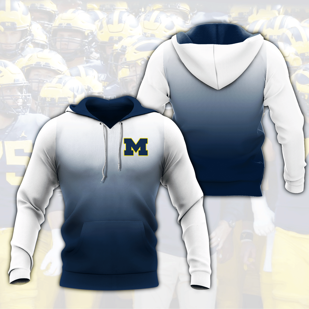 Michigan Wolverines Hoodies - v11