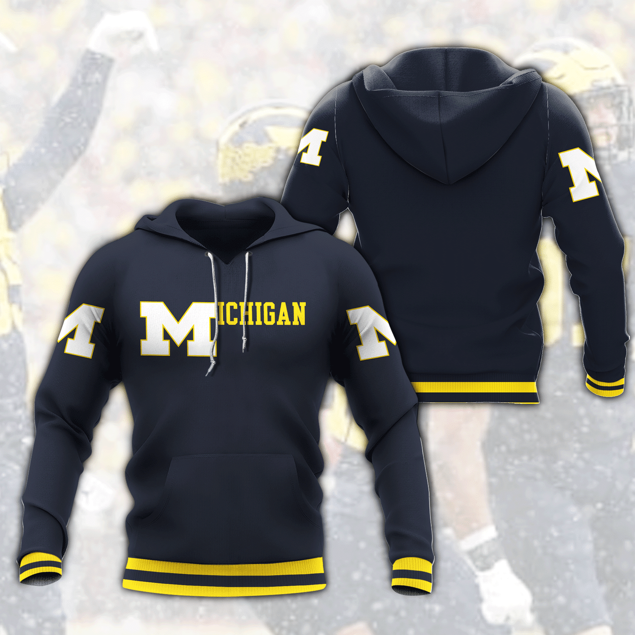 Michigan Wolverines Hoodies - v8