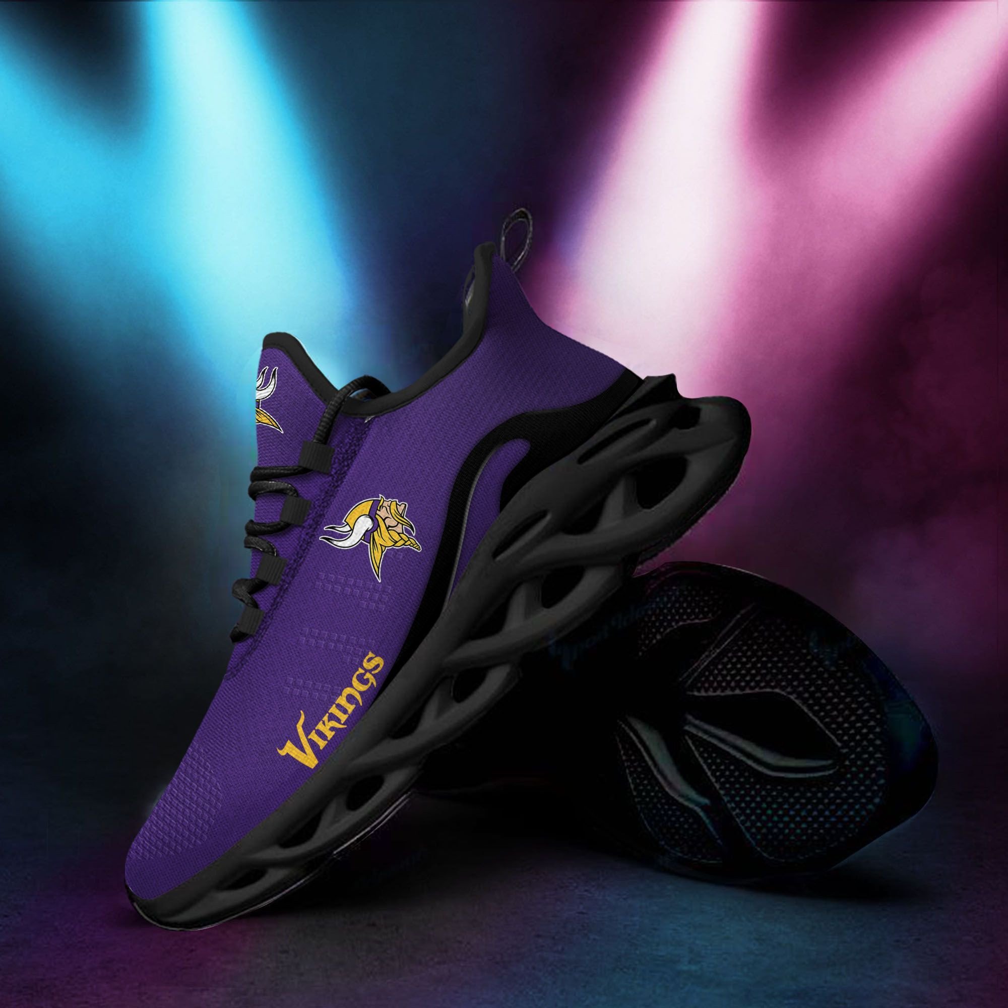 Minnesota Vikings   D Printed  Max Soul Clunky Sneaker Shoes