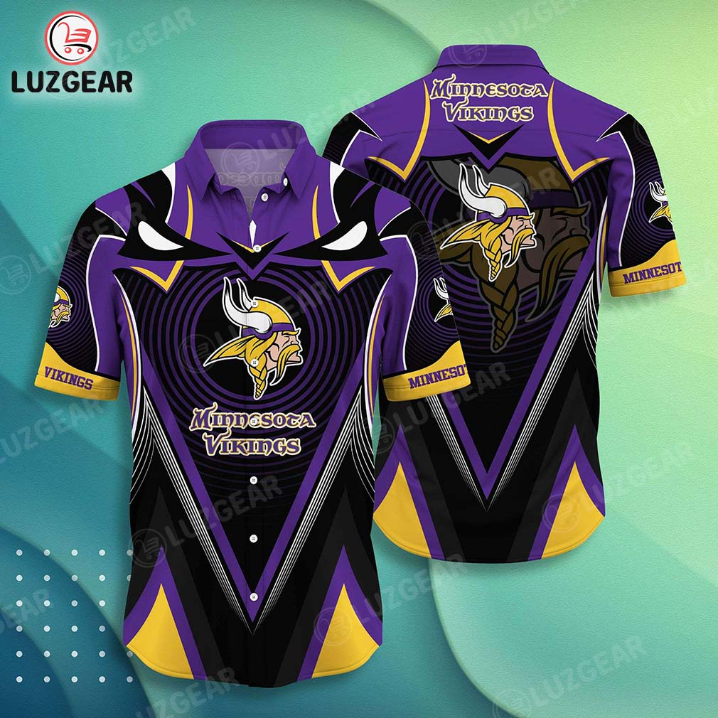 Minnesota Vikings  Hawaiian Shirt Short Style New Hot Trending Summer Best  Men Women