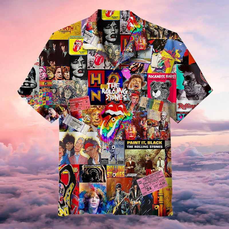 My Favorite Rock Band (the Rolling Stones) Hawaiian Shirt