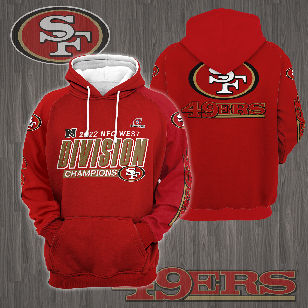 San Francisco 49ers 2022 NFC WEST Champions Shirt Ver 2