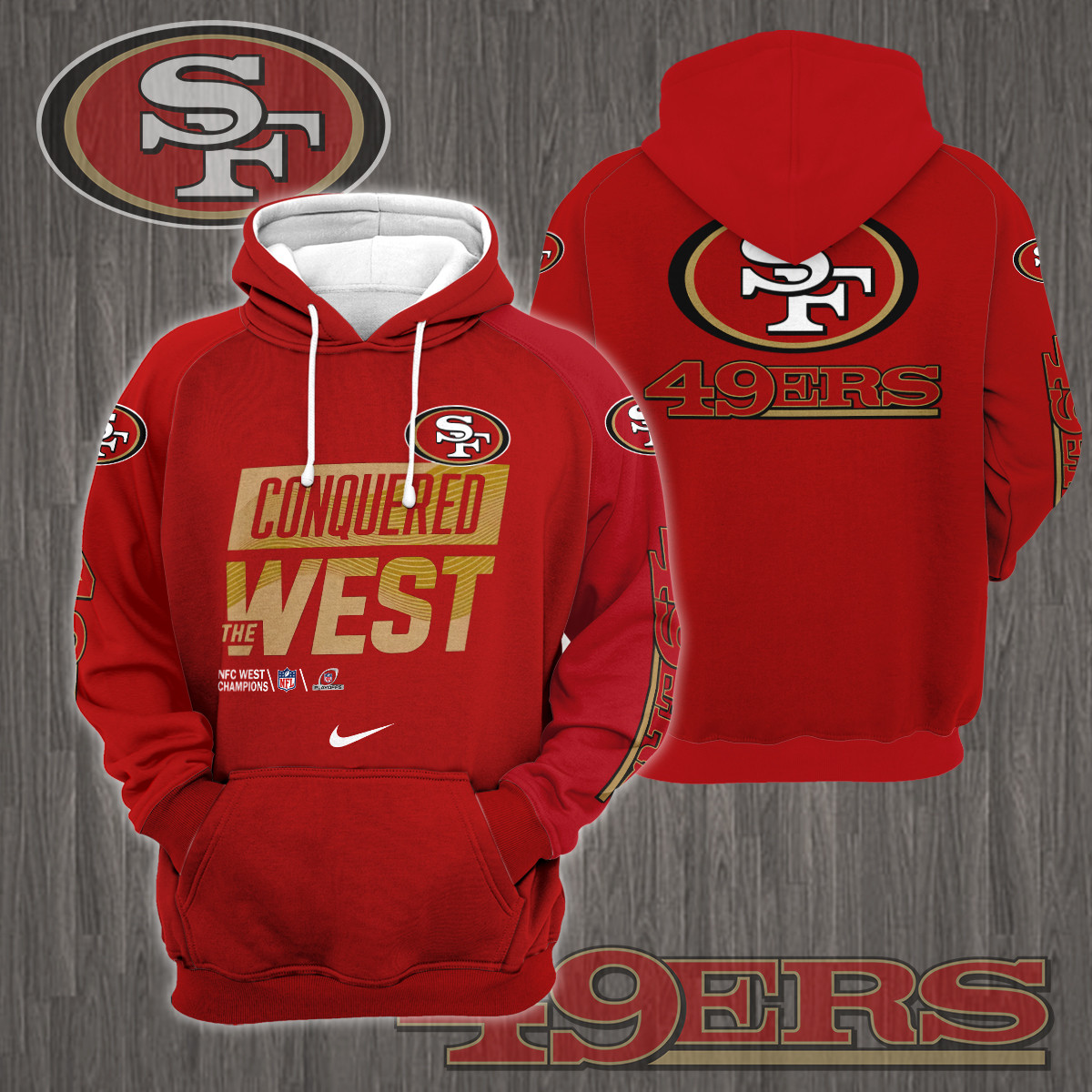 San Francisco 49ers 2022 NFC WEST Champions Shirt Ver 4